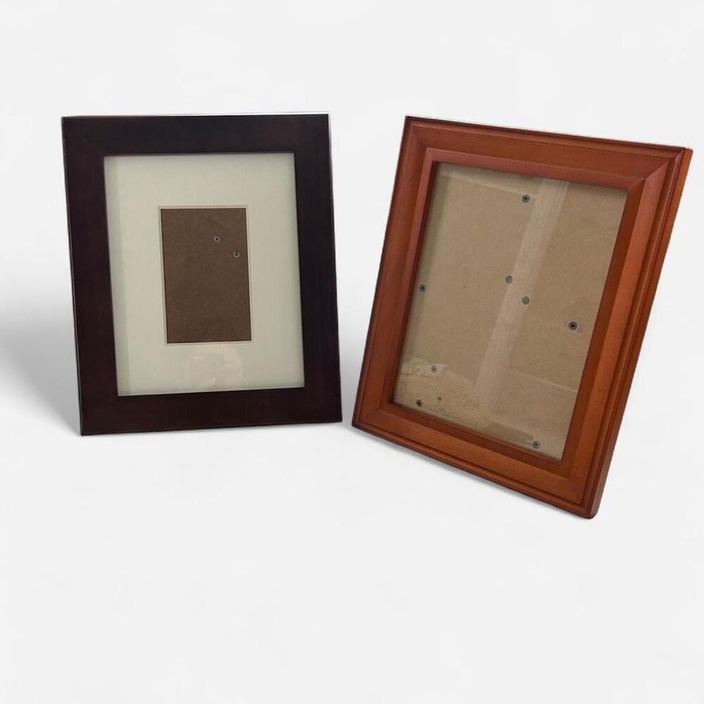 Set of 2 Solid Wood 8x10 Picture Frames